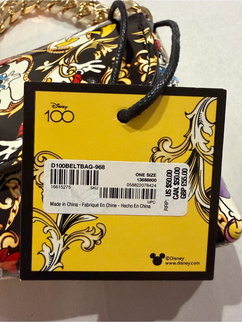 Disney x Aldo Black Character Chain Handle Belt Bag - Picture 4 of 11